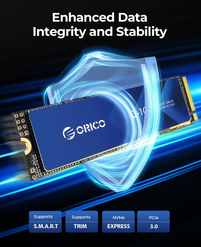 Unidade de estado sólido ORICO NVMe SSD 1 TB M.2 PCIe Gen3x4 2280